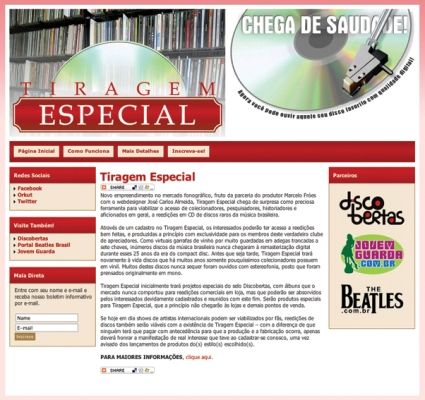 PARA COLECIONADORES Site vai organizar relançamentos