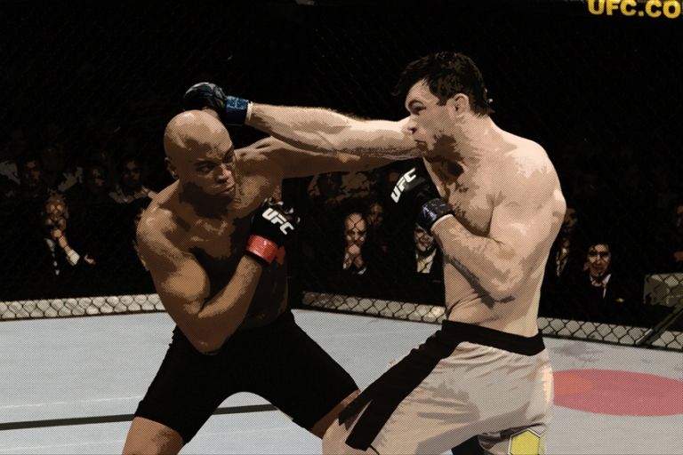 O NÚMERO 1 Anderson Silva (à esq.) em ação: brasileiro é principal ídolo do UFC na atualidade