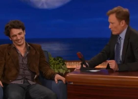 James Franco falou abertamente sobre sexo durante entrevista com Conan O'Brien na última quarta, 10