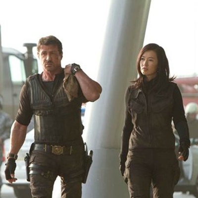 Yu Nan no set de Os Mercenários