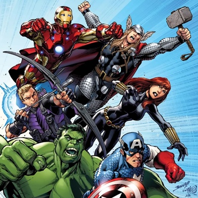 Uma das possíveis capas para a HQ do filme Os Vingadores