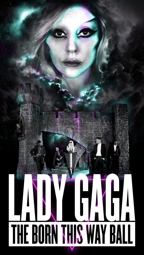 Lady Gaga revelou o pôster oficial da Born This Way Ball no Twitter