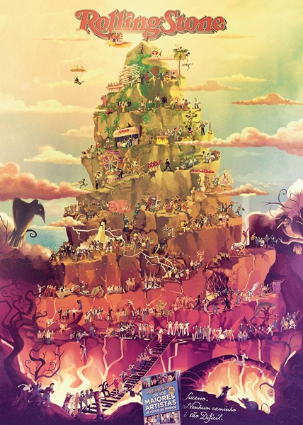 Pôster Rolling Stone 100 maiores artistas de todos os tempos