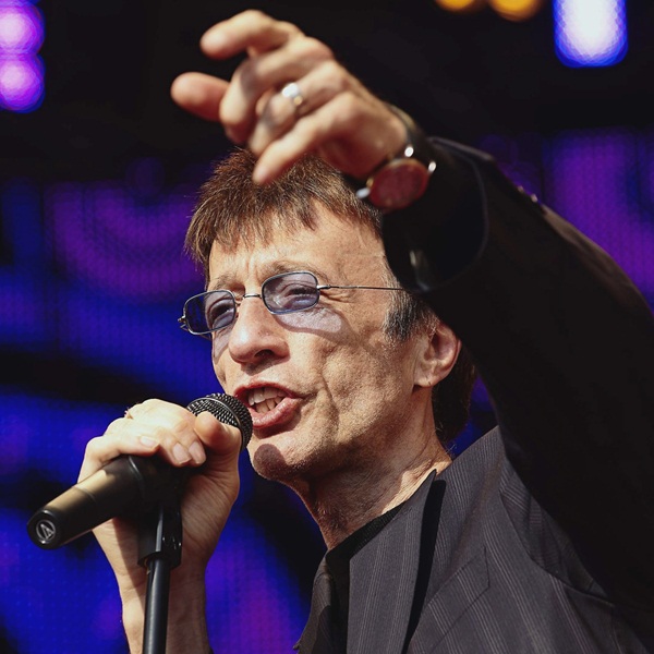 Robin Gibb em agosto de 2009, na Dinamarca