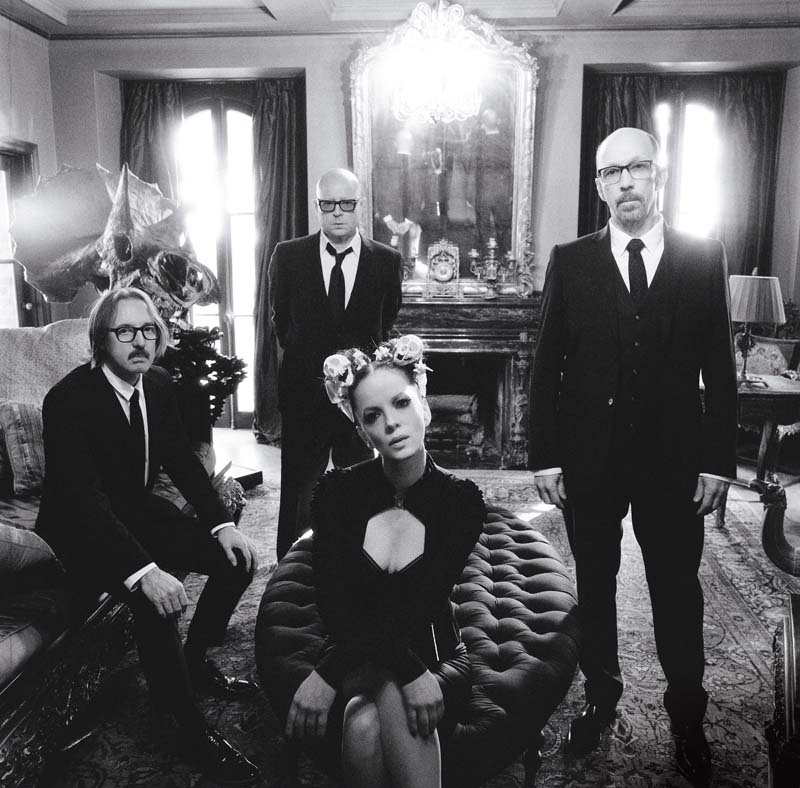 RECICLADOS Butch Vig, Steve Marker, Shirley Manson, Duke Erikson (da esquerda para a direita)