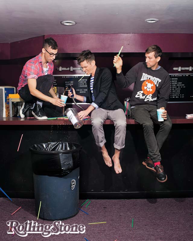 FUN, FUN, FUN (Da esq.) Antonoff, Ruess e Dost – três ex-punks que conquistaram as paradas com um hino pop