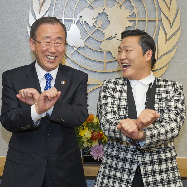 Psy e Ban Ki-moon