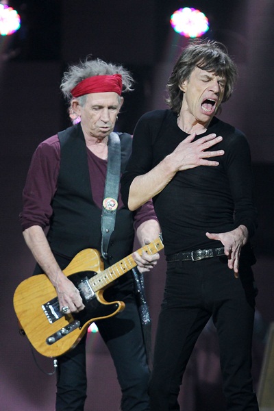Os Rolling Stones fizeram uma das apresentações mais aguardadas da noite