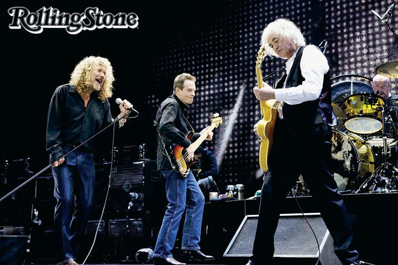 PESADOS COMO SEMPRE (Da esq.) Plant, John Paul Jones, Page e