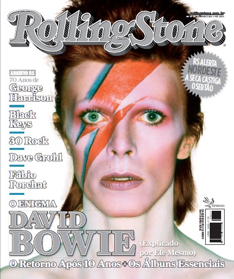 David Bowie estampa a capa da edição 77 da Rolling Stone Brasil