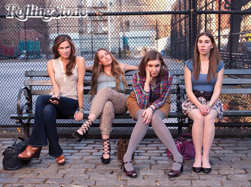GAROTAS COMUNS Allison Williams, Jemima Burke, Lena Dunham e Zosia Mamet, de Girls