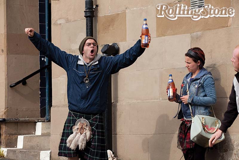 Escocês bebum em A Parte dos Anjos