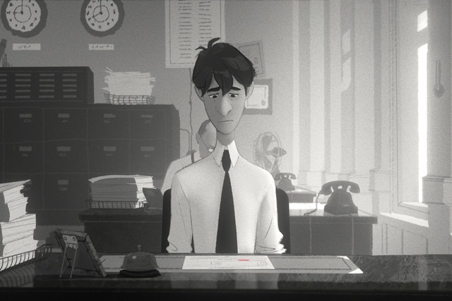 Assista aos curtas animados indicados para o Oscar deste ano, como Paperman (foto ao lado), nos próximos slides.