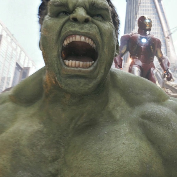 Hulk (Mark Rufallo), em Os Vingadores