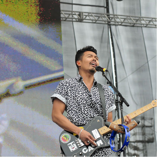 O The Temper Trap se apresentou no palco Cidade Jardim.