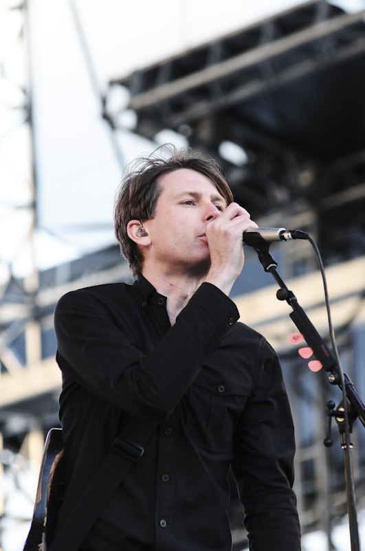 Detalhe da performance do Franz Ferdinand, que esteve aqui para outro festival ano passado