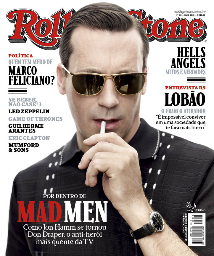 Jon Hamm em uma das capas de maio da Rolling Stone Brasil