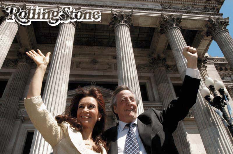 CASAL PRESIDENCIAL Christina e Nestor Kirchner: a lua de mel com a mídia durou pouco