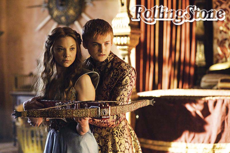 Maldade O rei maligno Joffrey, acompanhado da nova noiva