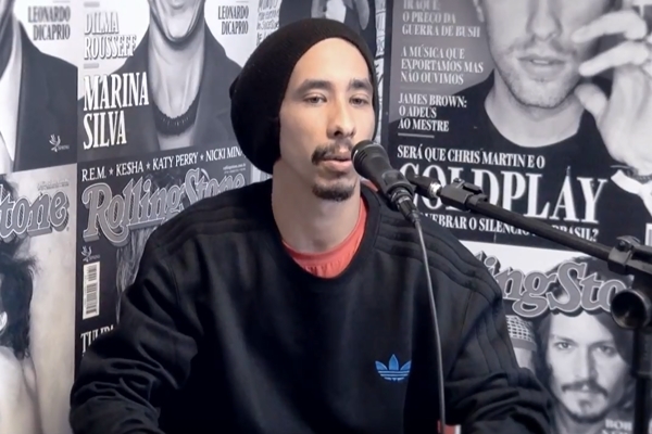 O rapper carioca Shawlin foi ao Estúdio RS para mostrar duas faixas de seu disco Orquestra Simbólica e conversar sobre o projeto e sobre o cenário do rap nacional