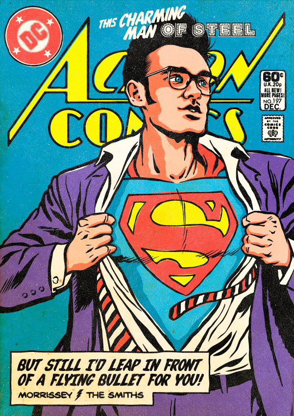 Galeria – Super-heróis do post-punk – Morrissey - Superman
