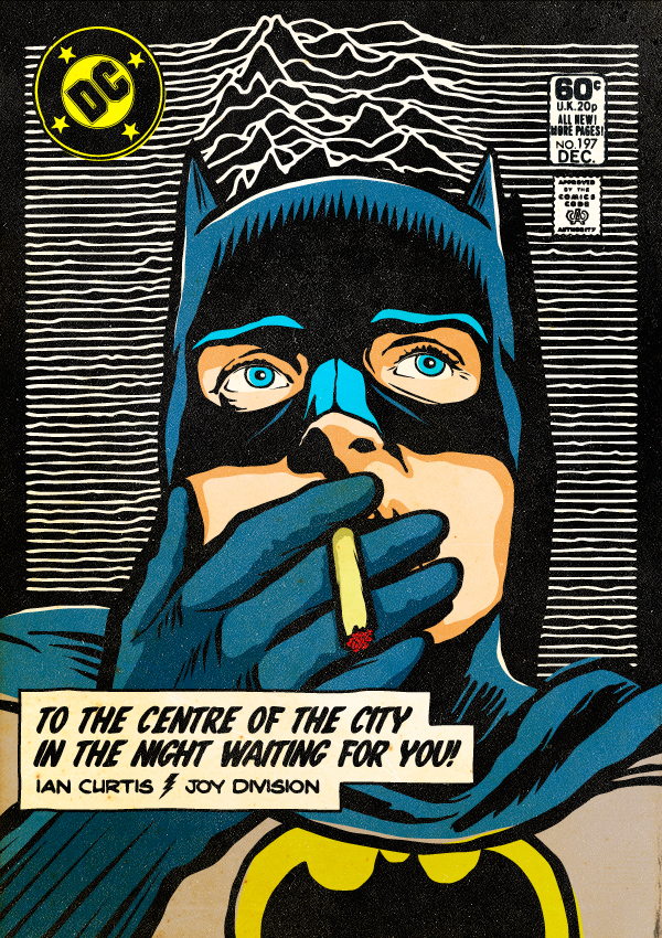 Galeria – Super-heróis do post-punk – Ian Curtis - Batman