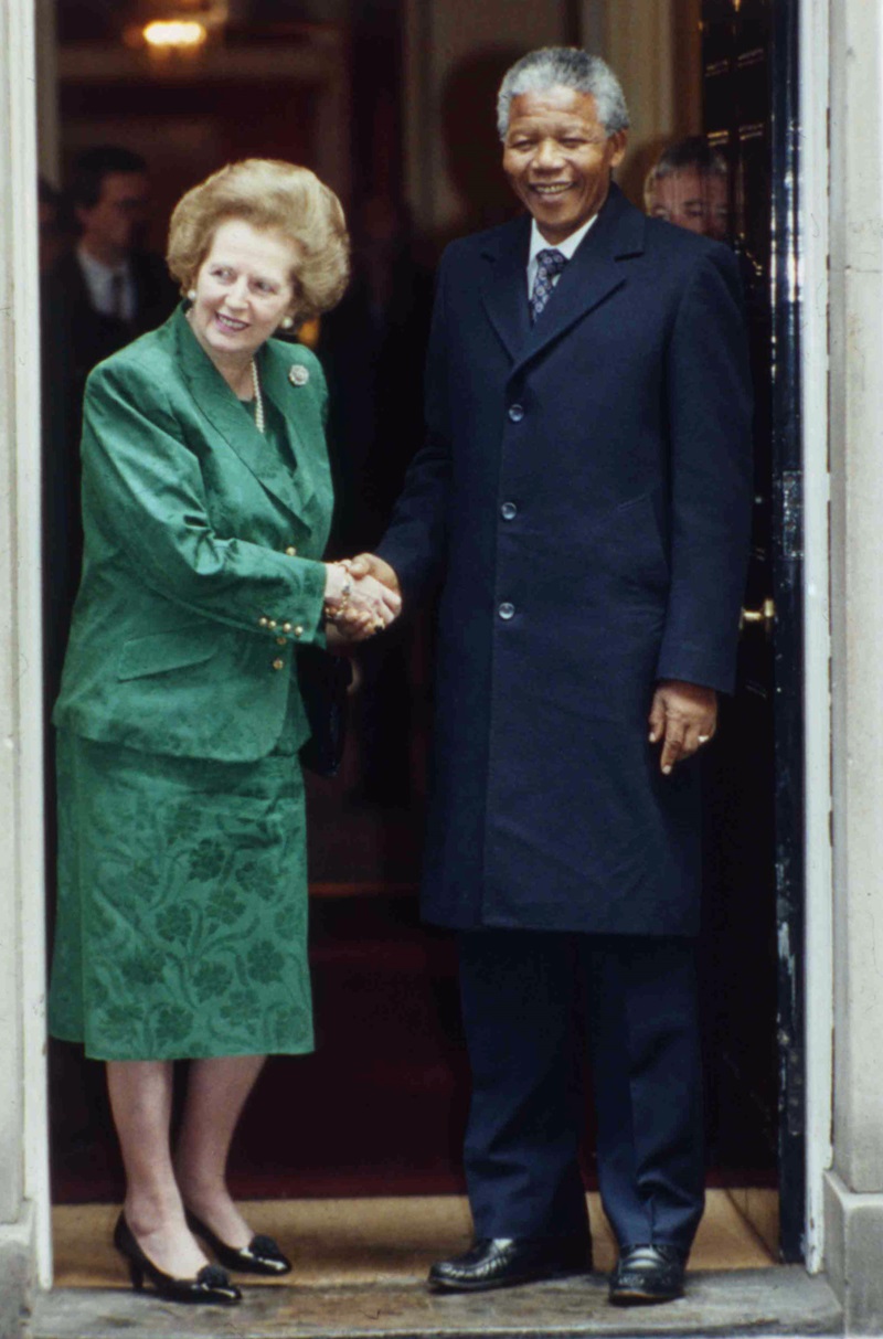 Galeria - Nelson Mandela – Com Margaret Thatcher