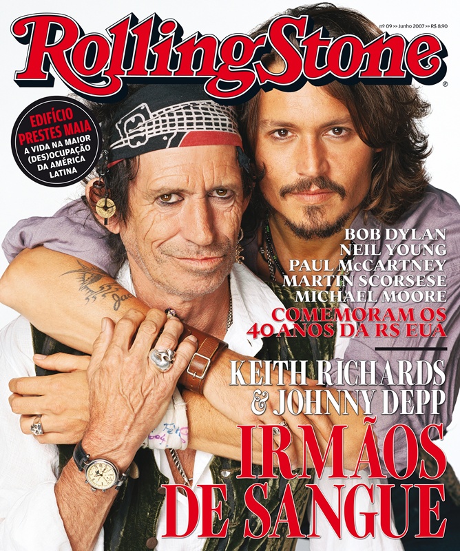 Capas RS Brasil 9 - Johnny Depp e Keith Richards