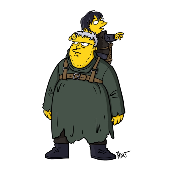 Hodor e Bran Stark