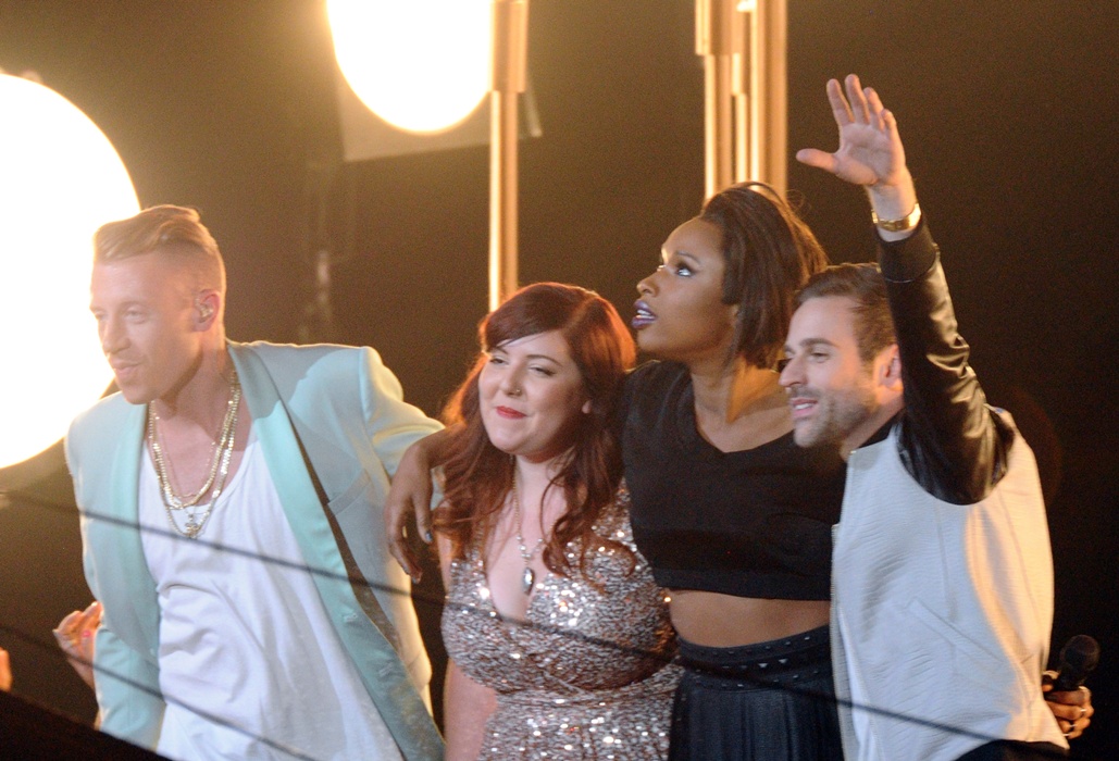Macklemore, Mary Lambert, Jennifer Hudson e Ryan Lewis no VMA