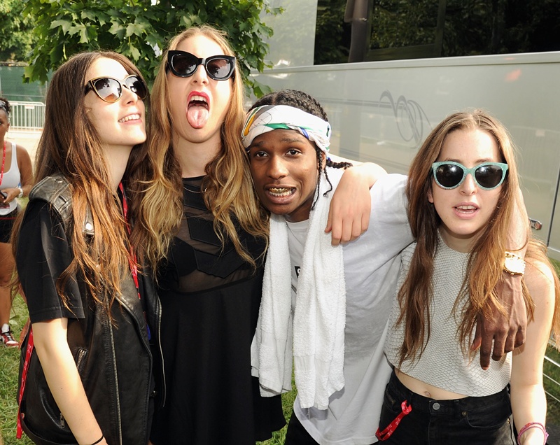 Danielle Haim, Este Haim, A$AP Rocky e Alana Haim no Made in America