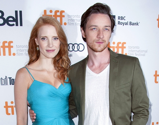 Jessica Chastain e James McAvoy