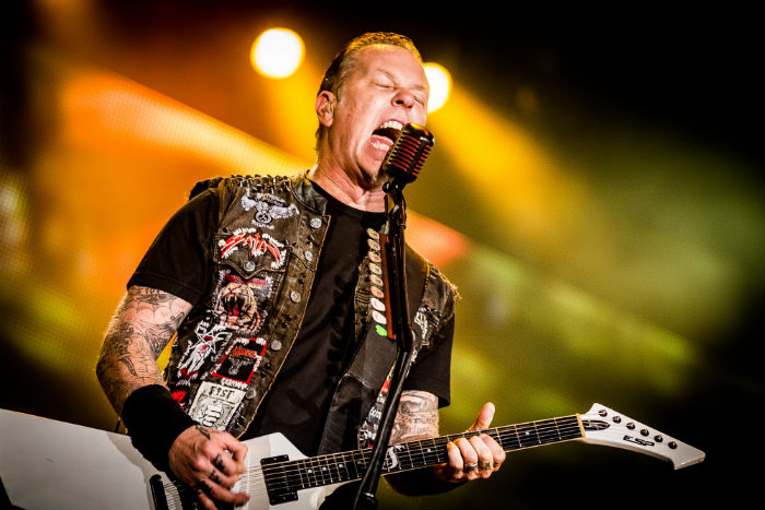 A banda liderada por James Hetfield tocou por mais de duas horas, para o delírio dos fãs que lotaram a Cidade do Rock – como todos os outros seis dias.
