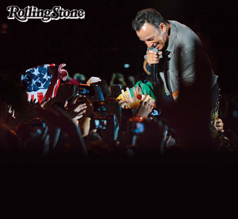 DA GALERA  Springsteen entra em contato com o público do Rock in Rio