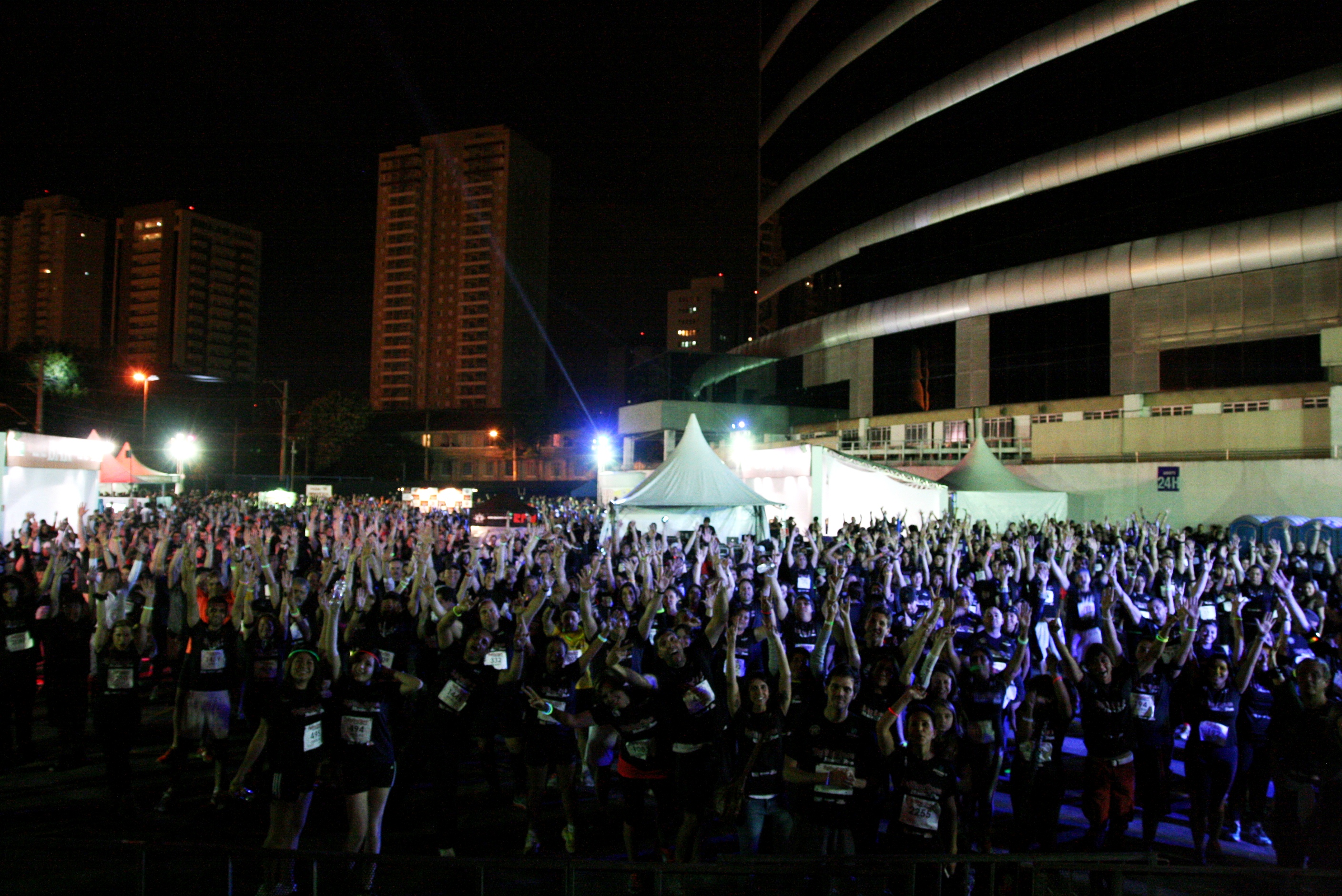 Corrida Music & Run aquecimento