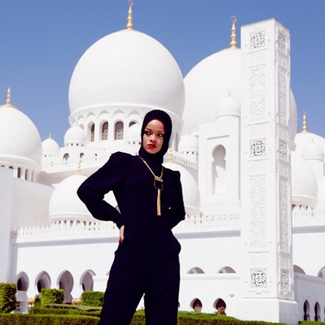 Rihanna em Abu Dhabi.