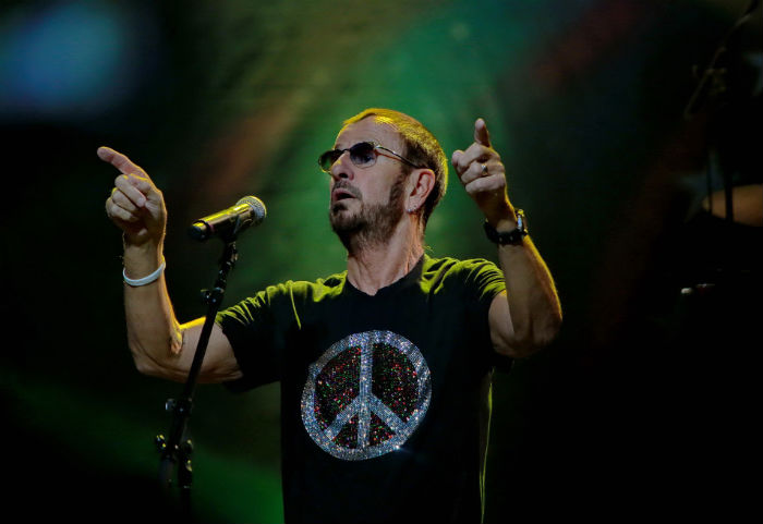 Ringo Starr fez show acompanhado da All-Starr Band, no Credicard Hall, em São Paulo.