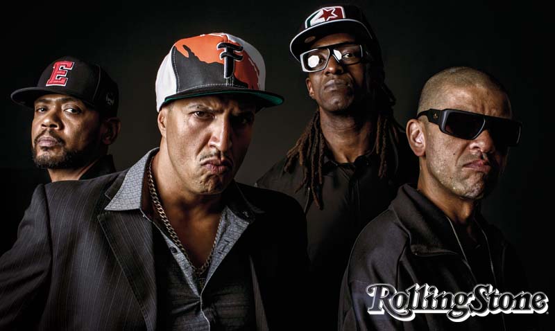 Liderança  (A partir da esq.) Edi Rock, Mano Brown, Ice Blue e KL Jay: há 25 anos, Racionais MC’s