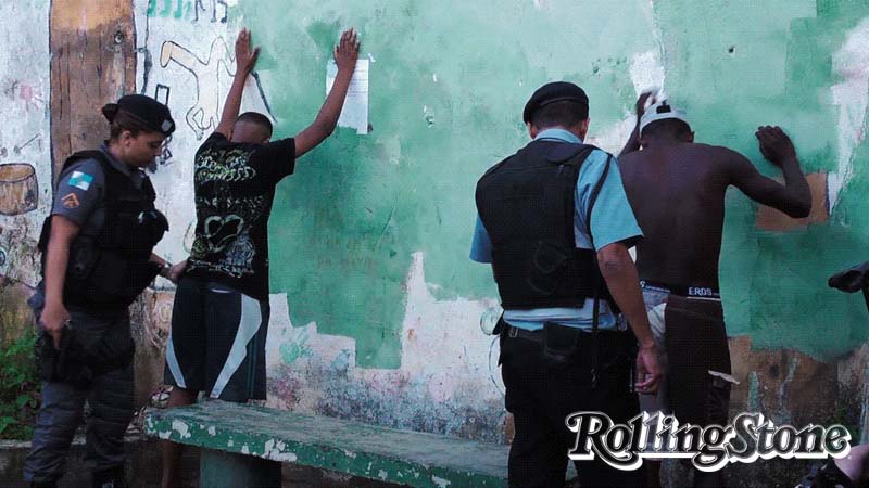 A polícia em ação em Morro dos Prazeres