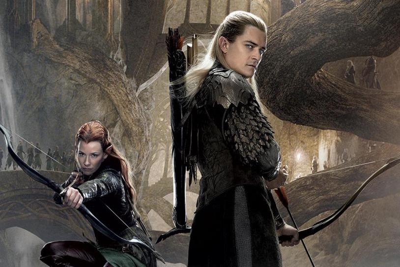 Parte do pôster de O Hobbit - A Desolação de Smaug.