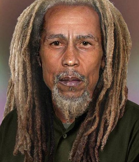 Bob Marley envelhecido