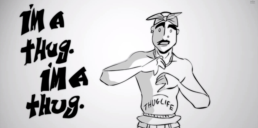 Tupac Shakur - versão animada