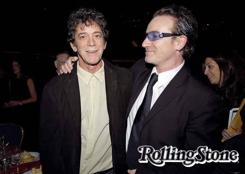 INSPIRADOR
Reed e Bono em Nova York, em 2002