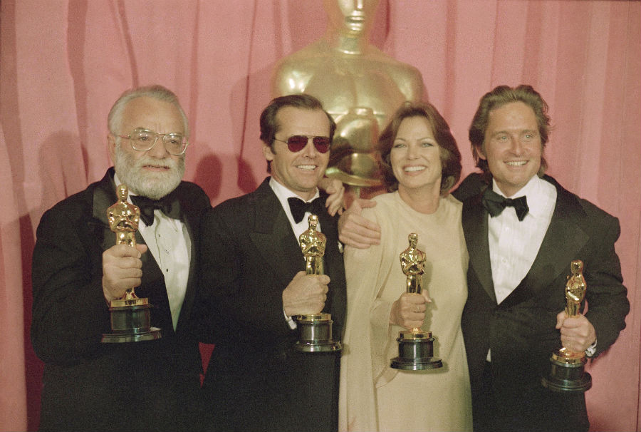 Saul Zaentz e elenco de Um Estranho no Ninho