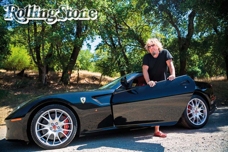 VELOCIDADE & ESTILO  Sammy Hagar tem uma coleção de carros, que inclui uma Ferrari 599 GTB 2008;