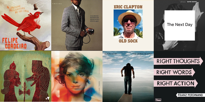 Melhores discos e músicas nacionais e internacionais