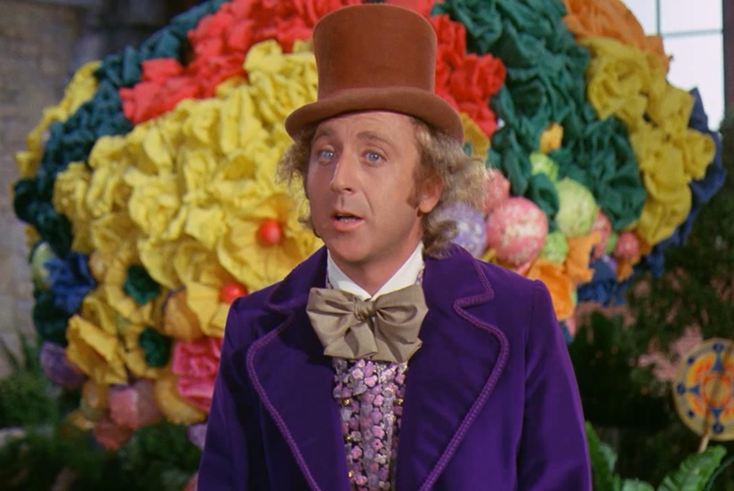 A roupa de Willy Wonka em A Fantástica Fábrica de Chocolate: Um casaco roxo e uma cartola é uma fórmula simples para um figurino memorável.