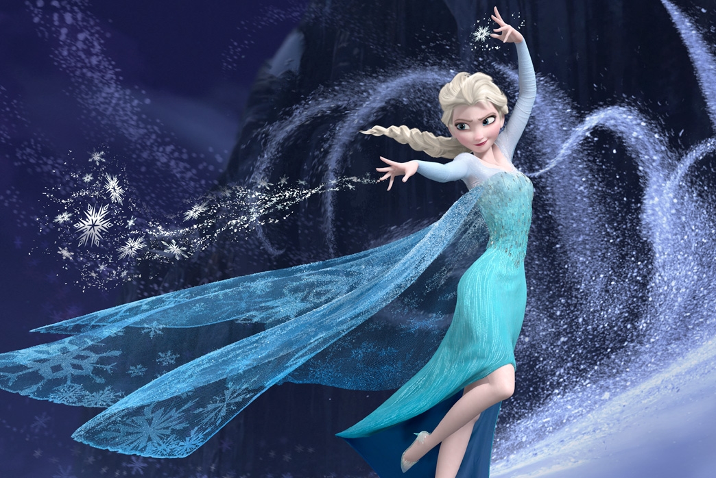 Elsa, por sua vez, não precisou de fada madrinha para ganhar um vestido mágico em Frozen. Na mesma cena em que canta “Let It Go”, ela cria um vestido poderoso a partir de gelo e neve. Além de tudo, o modelo é sustentável, certo?