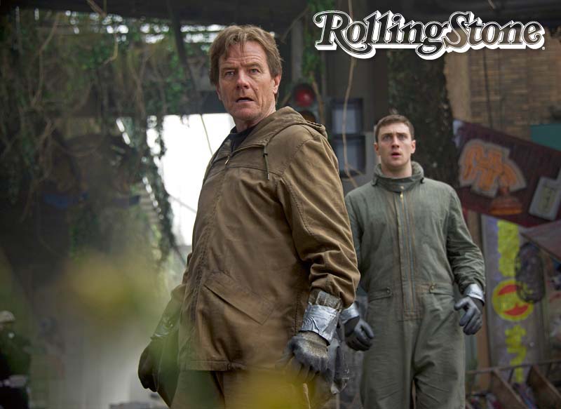Desastre Bryan Cranston e Aaron Taylor-Johnson vivem questão familiar em Godzilla