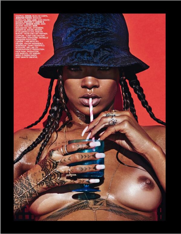 Rihanna nas páginas da revista <i>Lui</i> 2